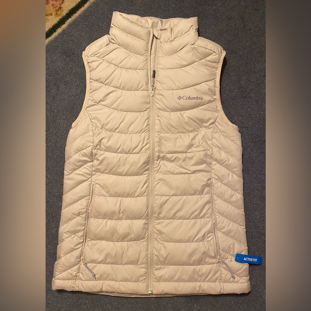 Columbia Powder Lite II Vest NWOT Omni Heat Dark Stone Small